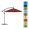 Nature Spring Patio Umbrella, Cantilever Hanging Outdoor Shade, Easy Crank, Base for Table, Deck, 10-foot (Red) 239102JRI - alternate 2